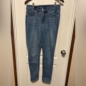 Seven7 Women's Blue Tummyless High Rise Skinny Jeans - Size 6 EUC